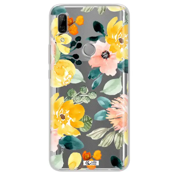 Watercolor Flowers Huawei P Smart Z Clear TPU Case