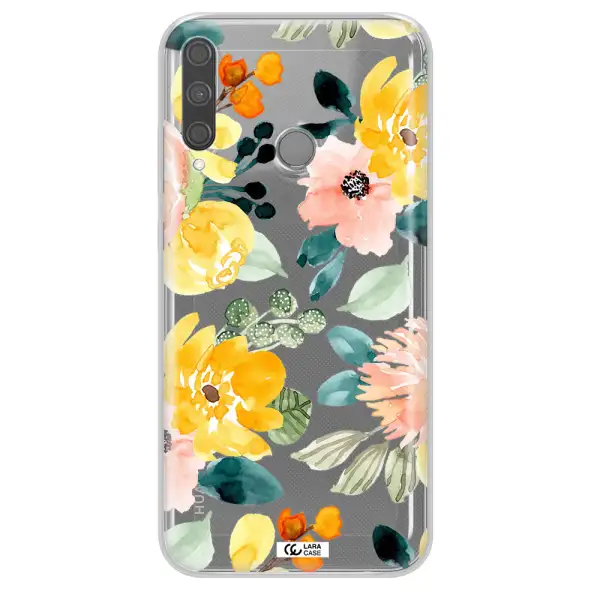Watercolor Flowers Huawei P40 Lite E Clear TPU Case