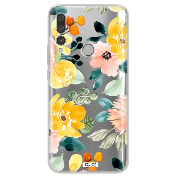 Watercolor Flowers Huawei Y9 Prime 2019 Clear TPU Case