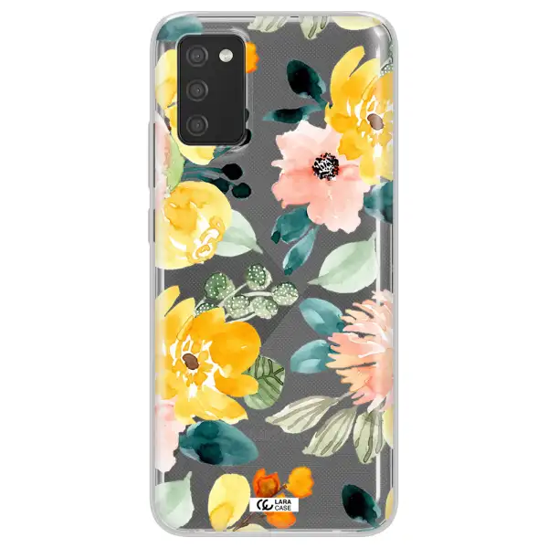 Watercolor Flowers Samsung A02S Clear TPU Case