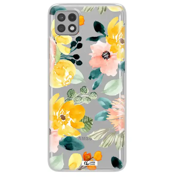 Watercolor Flowers Samsung A22 5g Clear TPU Case