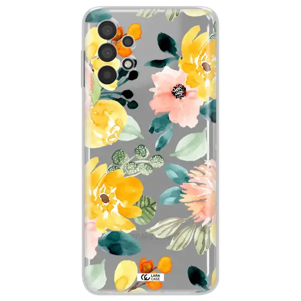 Watercolor Flowers Samsung A32 Clear TPU Case