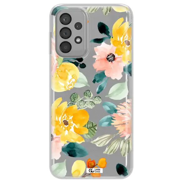 Watercolor Flowers Samsung A33 Clear TPU Case