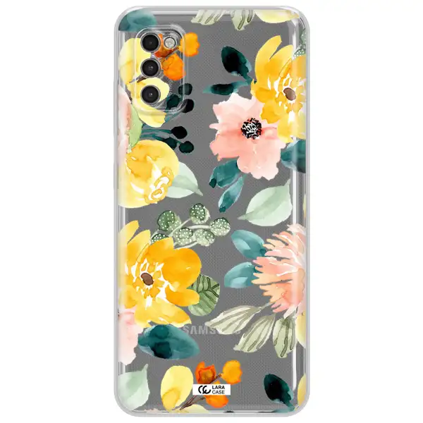 Watercolor Flowers Samsung A41 Clear Tpu Case