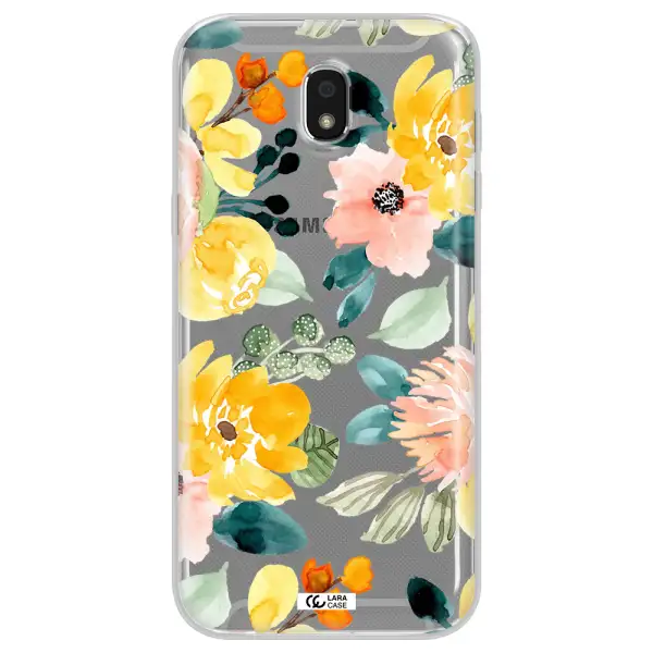 Watercolor Flowers Samsung J5 2017 Clear TPU Case