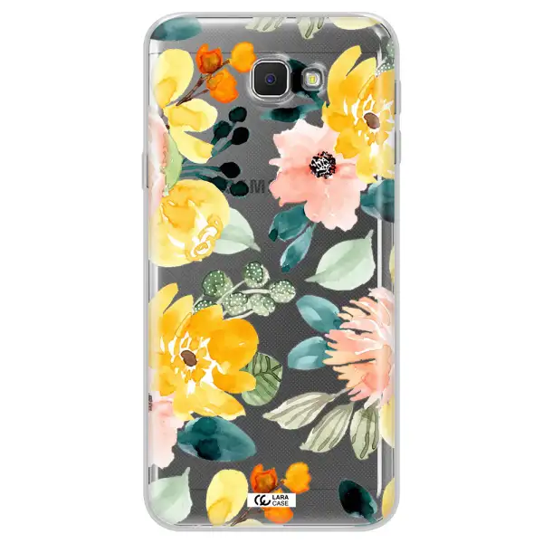 Watercolor Flowers Samsung J5 Prime Clear TPU Case