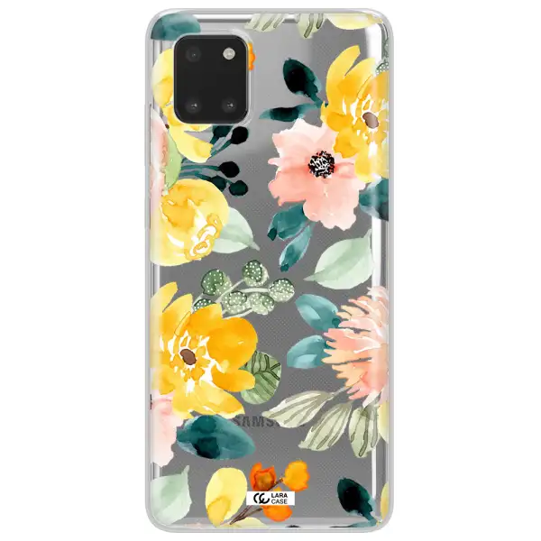 Watercolor Flowers Samsung Note 10 Lite Clear TPU Case