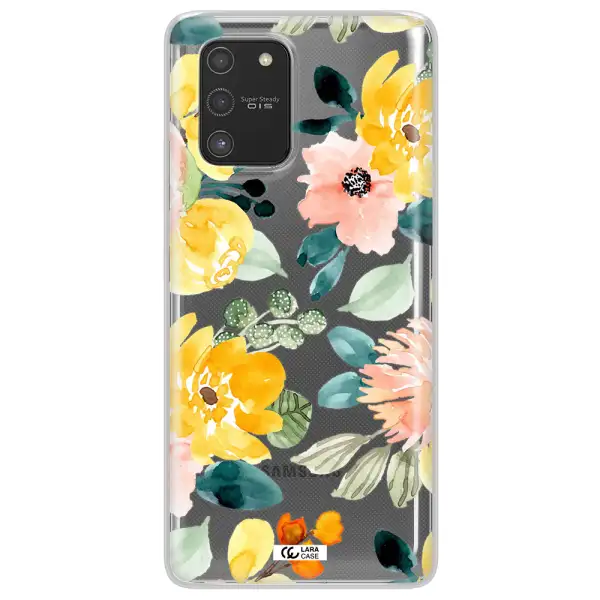 Watercolor Flowers Samsung S10 Lite Clear TPU Case