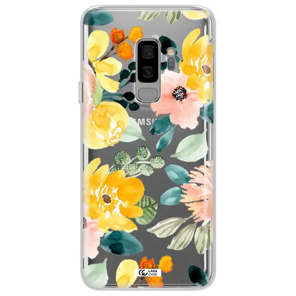 Watercolor Flowers Samsung S9 Plus Clear TPU Case