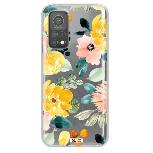 Watercolor Flowers Xiaomi Mi 10 T Pro Clear TPU Case