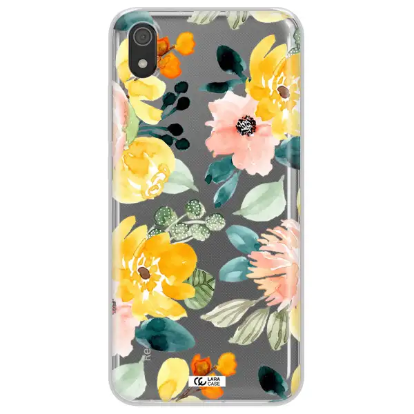 Watercolor Flowers Xiaomi Redmi 7A Clear TPU Case