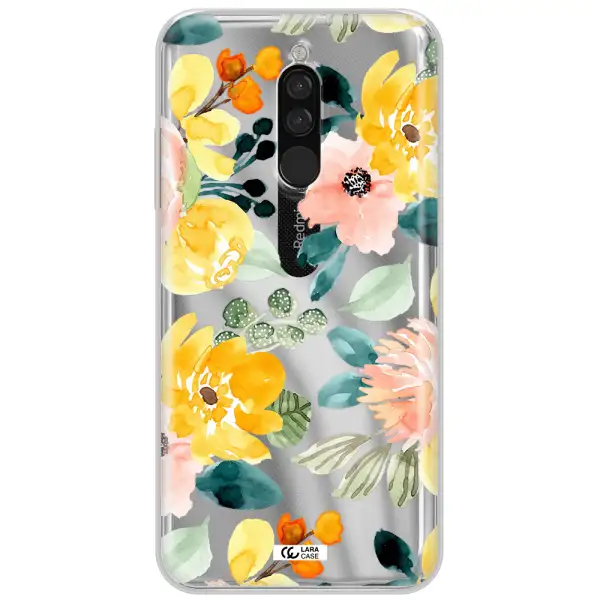 Watercolor Flowers Xiaomi Redmi 8 Clear Tpu Case