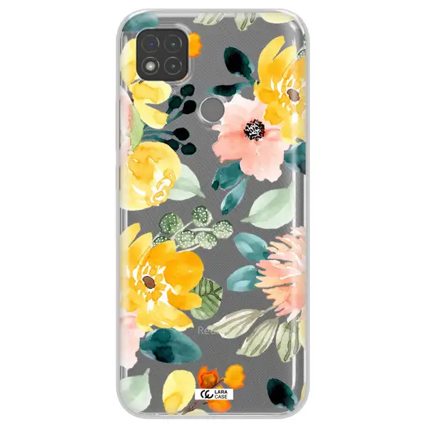 Watercolor Flowers Xiaomi Redmi 9C Clear TPU Case