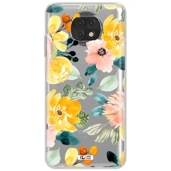 Watercolor Flowers Xiaomi Redmi Note 9T Clear Tpu Case