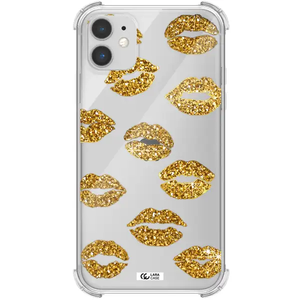 Glitter Lips Apple iPhone 11 Clear PC Case