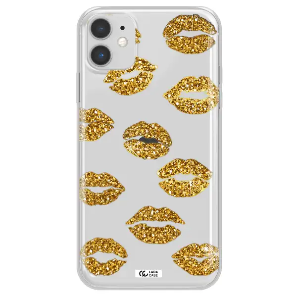 Glitter Lips Apple iPhone 11 Clear TPU Case