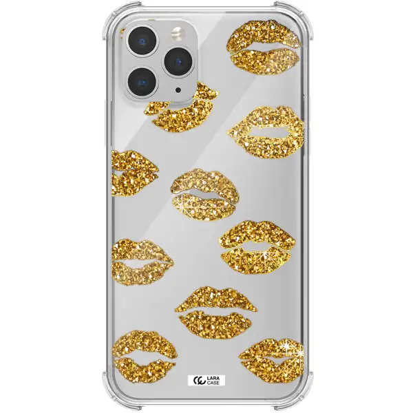 Glitter Lips Apple iPhone 11 pro Clear PC Case