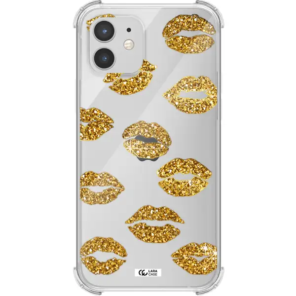 Glitter Lips Apple iPhone 12 mini Clear PC Case