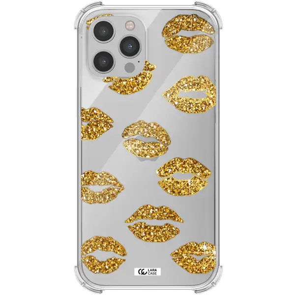 Glitter Lips Apple iPhone 12 pro max Clear PC Case