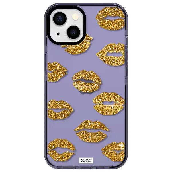 Glitter Lips Apple iPhone 13 impact Lilac Case