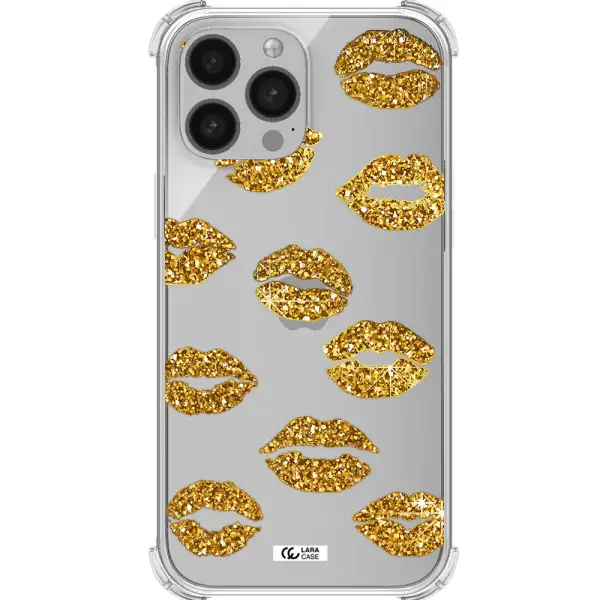Glitter Lips Apple iPhone 13 Pro Clear PC Case