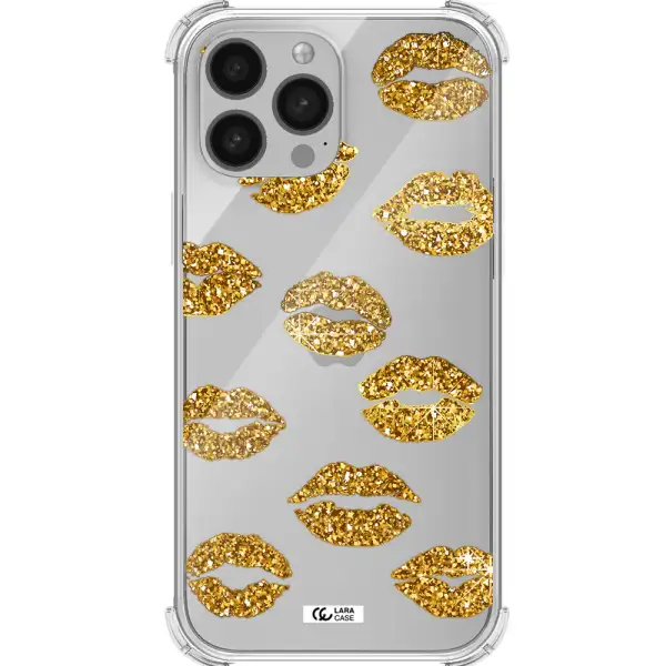 Glitter Lips Apple iPhone 13 Pro Max Clear PC Case