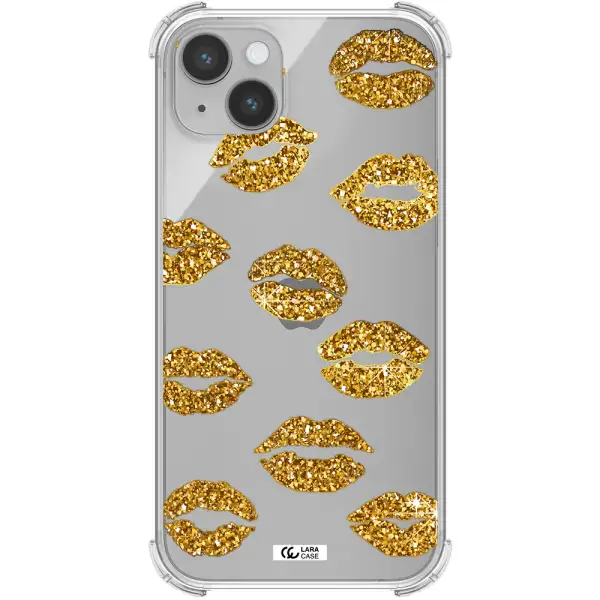 Glitter Lips Apple iPhone 14 Clear PC Case
