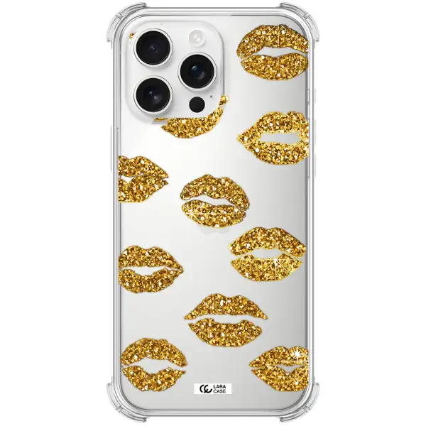 Glitter Lips Apple Iphone 16 Pro Max Clear Pc Case