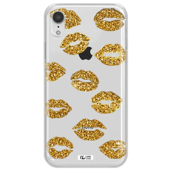 Glitter Lips Apple iPhone XR Clear TPU Case