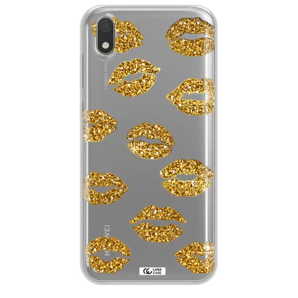 Glitter Lips Huawei Honor 8S Clear TPU Case