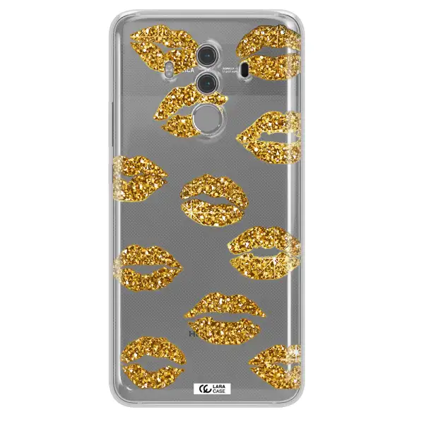 Glitter Lips Huawei Mate 10 Pro Clear TPU Case