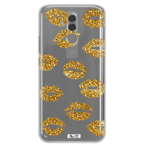 Glitter Lips Huawei Mate 20 Lite Clear TPU Case