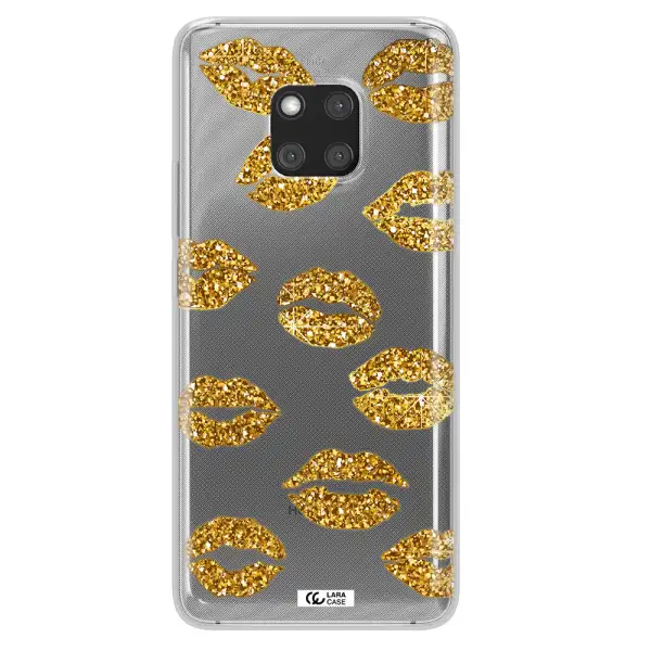Glitter Lips Huawei Mate 20 Pro Clear TPU Case