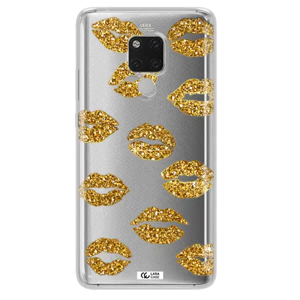 Glitter Lips Huawei Mate 20X Clear TPU Case