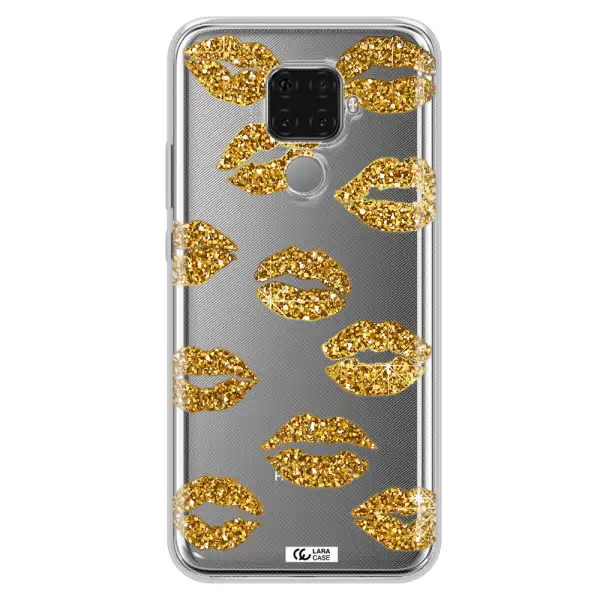 Glitter Lips Huawei Mate 30 Lite Clear TPU Case