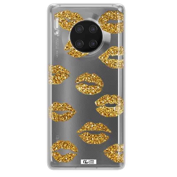 Glitter Lips Huawei Mate 30 Pro Clear TPU Case