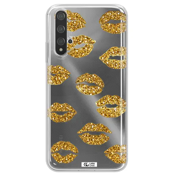 Glitter Lips Huawei Nova 5t Clear TPU Case