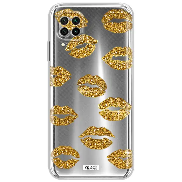 Glitter Lips Huawei Nova 7I Clear Tpu Case