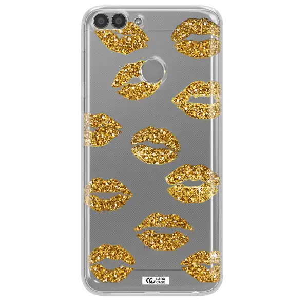 Glitter Lips Huawei P Smart 2017 Clear TPU Case