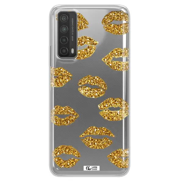 Glitter Lips Huawei P Smart 2021 Clear TPU Case