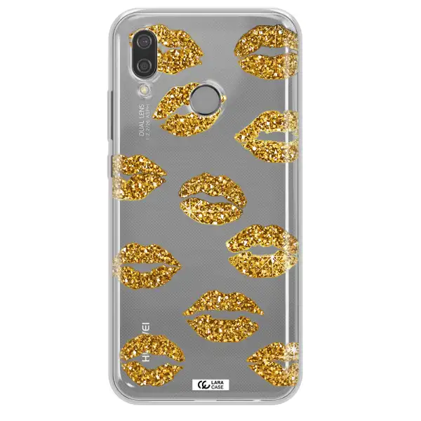 Glitter Lips Huawei P20 Lite Clear TPU Case