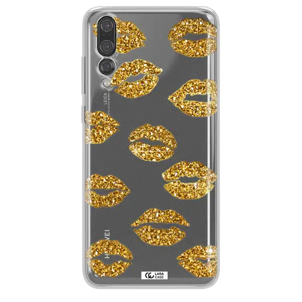 Glitter Lips Huawei P20 Pro Clear TPU Case