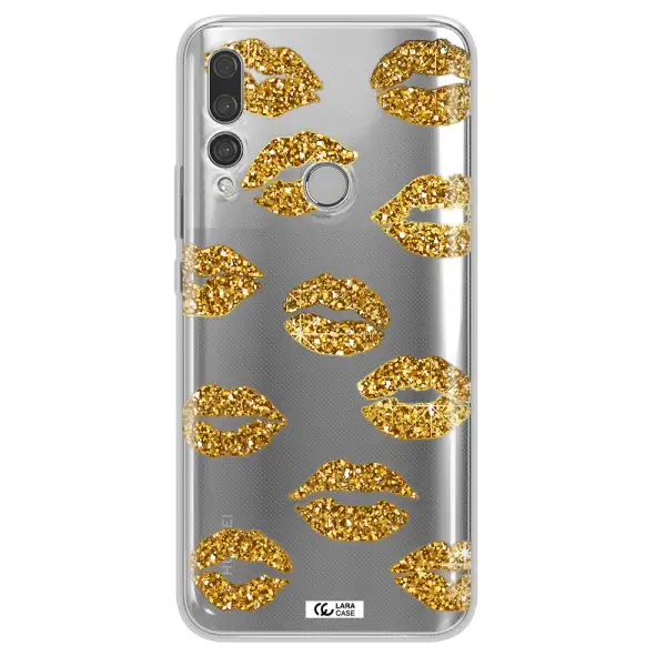 Glitter Lips Huawei Y9 Prime 2019 Clear TPU Case
