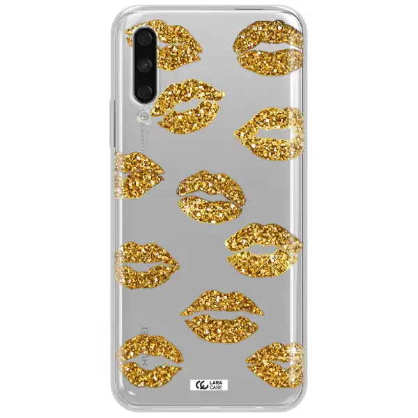 Glitter Lips Huawei Y9S Clear Tpu Case