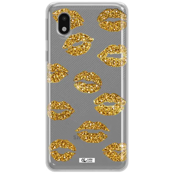 Glitter Lips Samsung A01 Core Clear Tpu Case