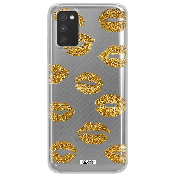 Glitter Lips Samsung A03S Clear TPU Case