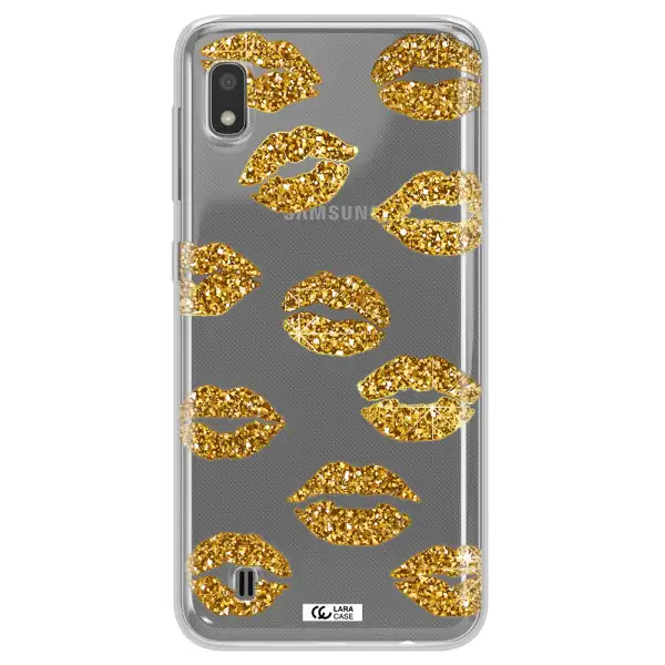 Glitter Lips Samsung A10 Clear TPU Case