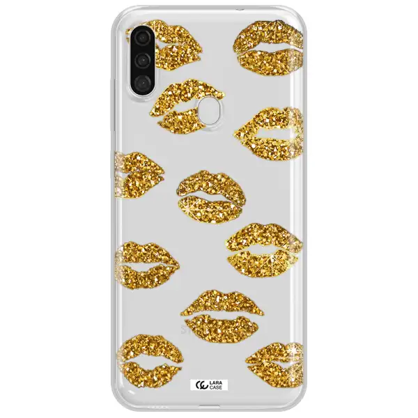 Glitter Lips Samsung A11 Clear TPU Case