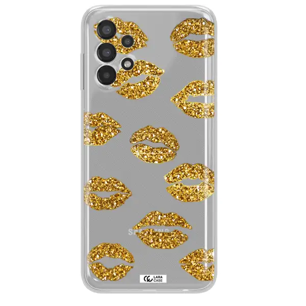 Glitter Lips Samsung A13 Clear TPU Case
