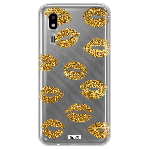 Glitter Lips Samsung A2 Core Clear TPU Case